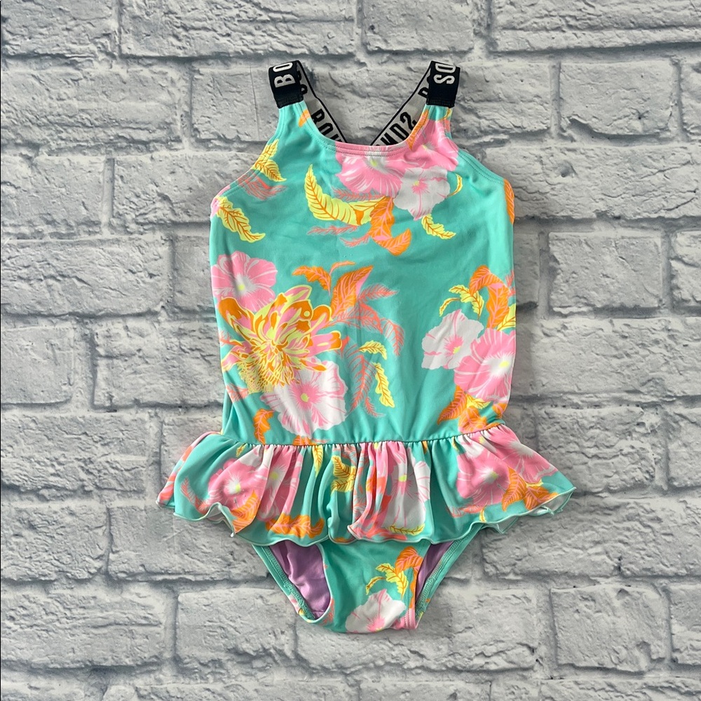 Bonds Aqua Floral Kids Swim One Piece
